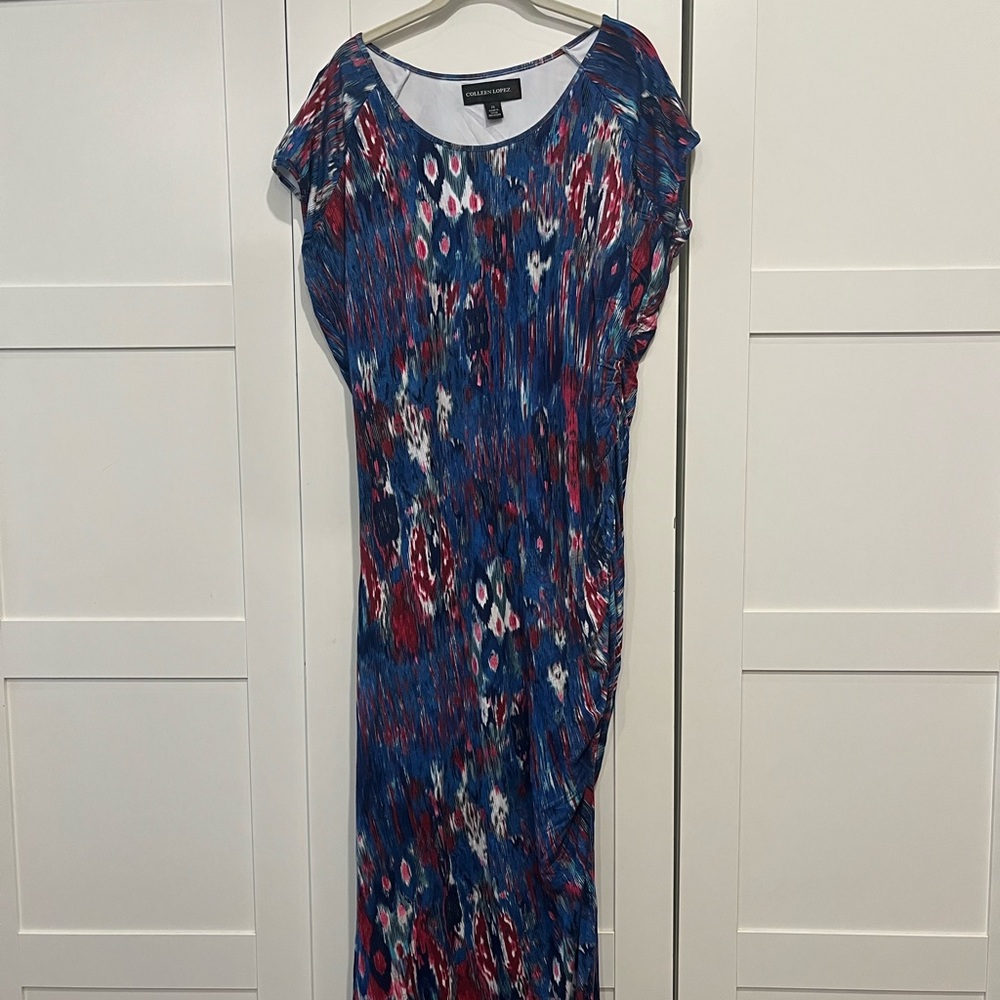 Beautiful Colleen Lopez colorful long dress